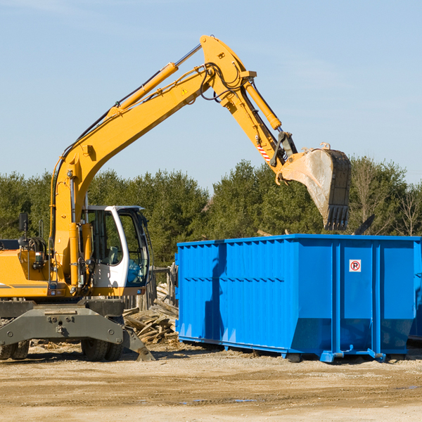 are there any restrictions on where a residential dumpster can be placed in New Port Richey